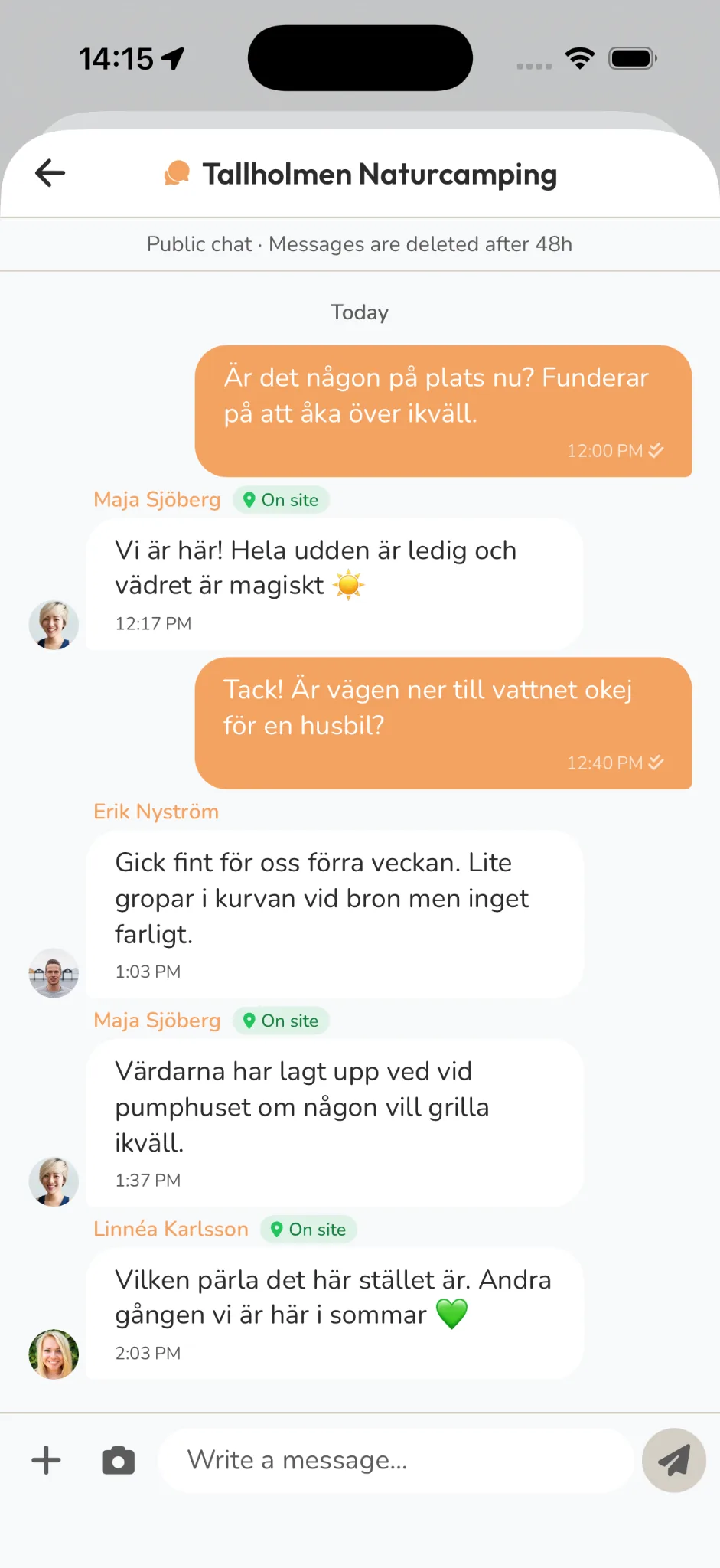 Spot chat in Vanderlust