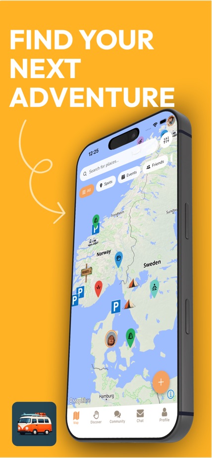 Find your next adventure on the map