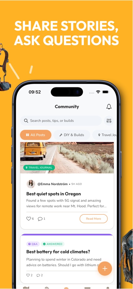 Share stories, ask questions